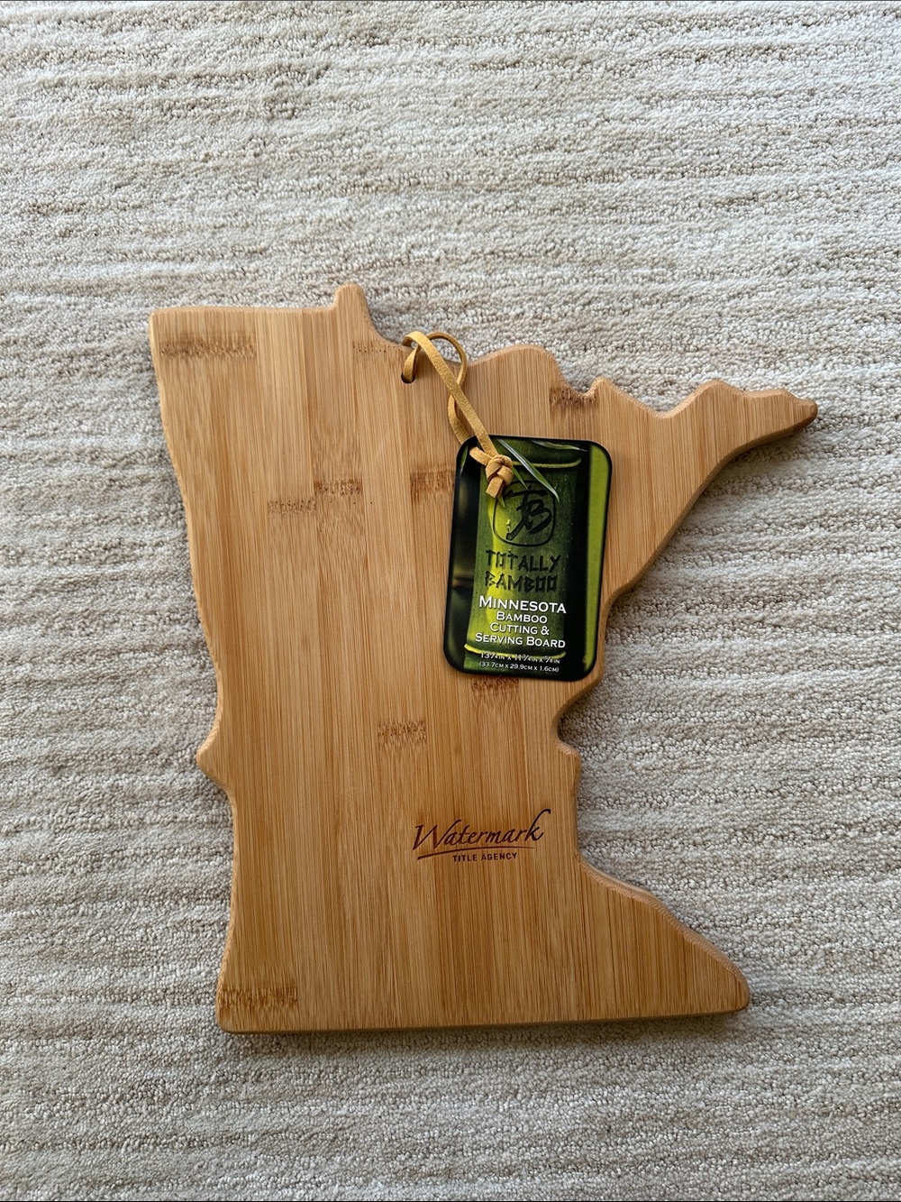NWT Totally Bamboo Minnesota Cutting Charcuterie Board w Co-branding